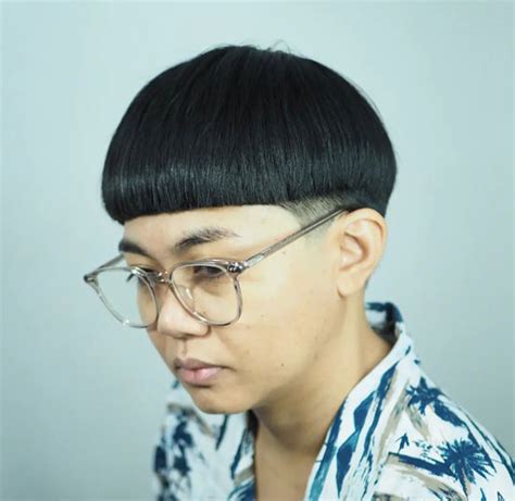 bowl haircut asian|asian girl with bowl cut.